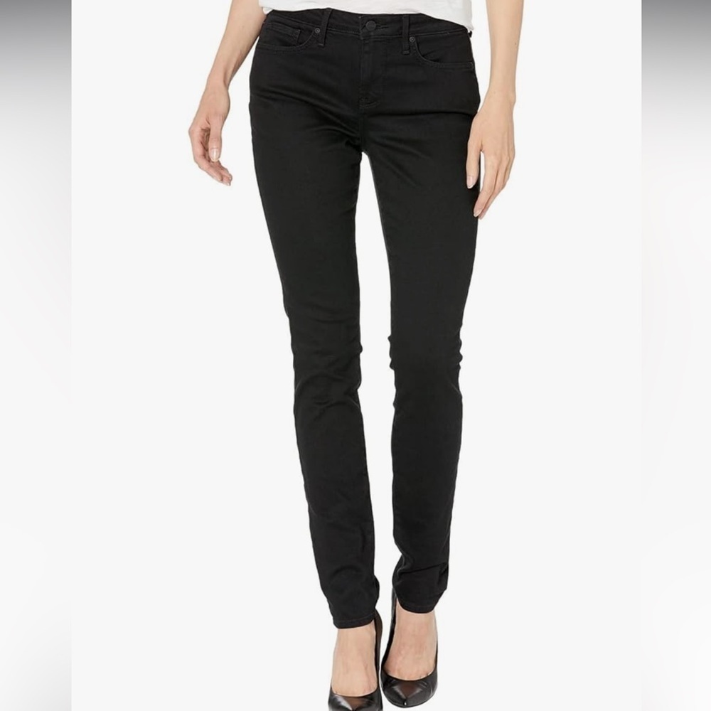NYDJ Alina black mid rise skinny legging  jean original size 6